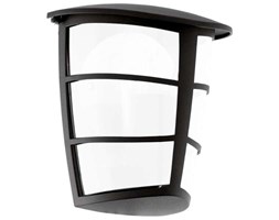 Klasyczna LAMPA elewacyjna ALORIA 93517 Eglo zewnętrzna OPRAWA ścienna KINKIET do ogrodu LED 7W outdoor IP44 czarny