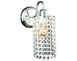 Kinkiet LAMPA ścienna BRIGHT STAR LP-812/1W Light Prestige kryształowa OPRAWA dekoracyjna glamour crystal chrom przezroczysta