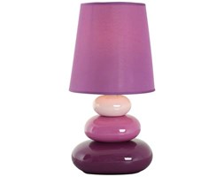 Stojąca LAMPA stołowa PIERRE 3045324 Nave abażurowa LAMPKA biurkowa kamyki stones fioletowe