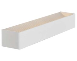 Kinkiet LAMPA ścienna DUNA XL W0108 Maxlight metalowa OPRAWA do łazienki LED 18W prostokątna LISTWA nad lustro biała