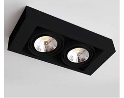 Spot LAMPA sufitowa KOGA 1153/G53/CZ Shilo natynkowa OPRAWA metalowa czarny
