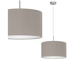 LAMPA wisząca PASTERI 31572 Eglo okrągła OPRAWA abażurowa zwis szarobeżowy
