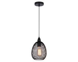 Wisząca LAMPA vintage BRIKS 31-43405 Candellux metalowa OPRAWA zwis siatka czarna