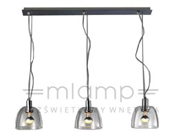 LAMPA wisząca PORTO III Orlicki Design szklana OPRAWA zwis listwa sufitowa chrom przezroczysta