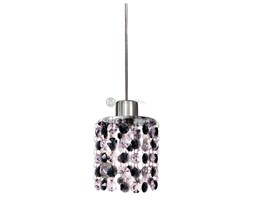 LAMPA wisząca ROYAL 31-36233 Candellux dekoracyjna OPRAWA glamour ZWIS kryształki crystal chrom przezroczyste czarne