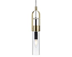 LAMPA wisząca WINSTON 106844+105537 Markslojd szklana OPRAWA LED 7W zwis tuba mosiądz szczotkowany przezroczysta