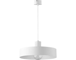 Okrągła LAMPA zwieszana RIF 30901 Sigma metalowa OPRAWA zwis biały