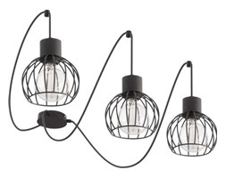 Zwieszana LAMPA druciana LUTO KOŁO 31151 Sigma industrialna OPRAWA zwis metalowy loft drut czarny