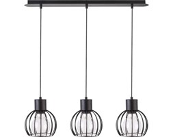 Zwieszana LAMPA industrialna LUTO KOŁO 31156 Sigma druciana OPRAWA zwis LISTWA sufitowa LOFT metalowy drut czarny