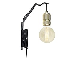 Kinkiet LAMPA ścienna ETUI 106619 + 106865 Markslojd industrialna OPRAWA kabel przewód mosiądz