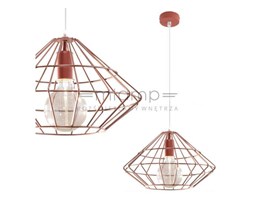 Miedziana LAMPA wisząca SOL SL.292 druciana OPRAWA industrialna zwis metalowy drut miedź