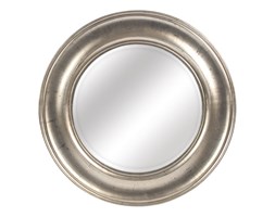 okrągłe LUSTRO designerskie FAUNA w srebrnej ramie