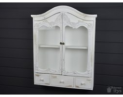 PÓŁKA DREWNIANA SZAFKA SHABBY WITRYNA SZUFLADY