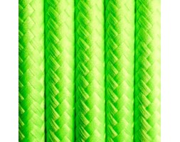 Kabel w oplocie poliestrowym 17 świeża limetka dwużyłowy 2x0.75