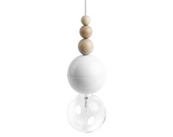 Loft Bala biała lampa wisząca