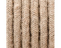 Kabel w oplocie jutowym J02 dwużyłowy 2x0.75