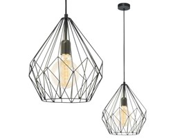 Industrialna LAMPA wisząca CARLTON 49257 Eglo druciana OPRAWA metalowy ZWIS drut tarbes vintage czarny