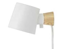 RISE-Kinkiet ścienny Stal/Drewno Dł.17cm