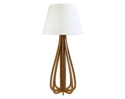 MELISSANDRE-Lampa podlogowa Dab/Len kabel czerwony Wys.160cm