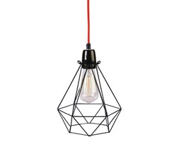 DIAMOND 1-Lampa przenośna Metal Druciana Ø18cm