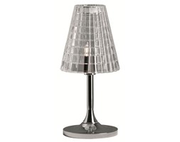 FLOW-Lampa stojąca Metal Chrom & Kryształ Wys.25cm
