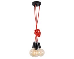 SPIDER-Lampa wiszaca 3 Zródla Czarny z zarówkami Ø30cm