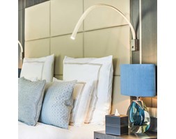 FLEXILED-Kinkiet/lampa do czytania Giętki Skóra/Nikiel z wyłącznikiem Dł.90cm