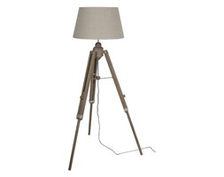 AUGUSTIN-Lampa podlogowa Statyw Drewno & Tkanina Wys.160cm