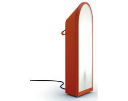 ODEON-Lampa podłogowa Skóra Wys.64cm