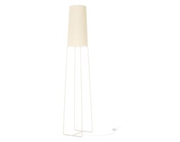 SLIMSOPHIE-Lampa podłogowa Metal & Perkal ze Ściemniaczem 176cm