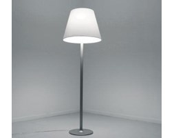 MELAMPO-Lampa podłogowa Alu Abażur regulowany Wys.137,5cm