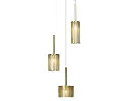 GRACIAN-Lampa wisząca 3 źródła Metal perforowany Ø25cm