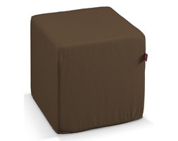 Dekoria Pufa kostka, Mocca (brąz), 40 × 40 × 40 cm, Cotton Panama