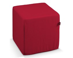 Dekoria Pufa kostka, Scarlet Red (czerwony), 40 × 40 × 40 cm, Cotton Panama