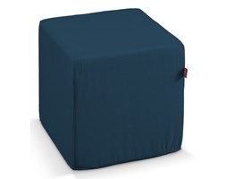 Dekoria Pufa kostka, Ocean Blue (morski niebieski), 40 × 40 × 40 cm, Cotton Panama