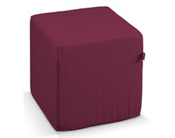 Dekoria Pufa kostka, Plum (śliwkowy), 40 × 40 × 40 cm, Cotton Panama