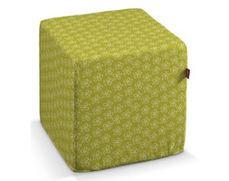 Dekoria Pufa kostka, kwiatki na zielonym tle, 40 × 40 × 40 cm, Wyprzedaż do -50%