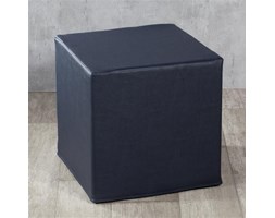 Dekoria Pufa kostka, granatowa czerń (eko-skóra), 40 × 40 × 40 cm, Eco-leather do -50%