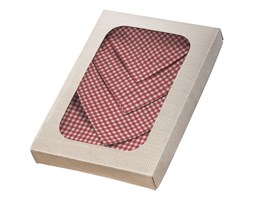 Dekoria Komplet serwetek 6szt. 42x42 quadro krata czerwona, kpl