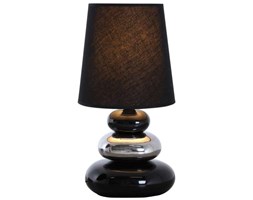 Stojąca LAMPA stołowa PIERRE 3045322 Nave abażurowa LAMPKA biurkowa kamyki stones czarne