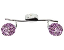Plafon LAMPA sufitowa CLEAR 92-06912 Candellux ścienna OPRAWA glamour KINKIET chrom fioletowy