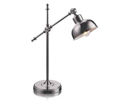 Stojąca LAMPA biurkowa GRIMMSTAD 105042 Markslojd industrialna LAMPKA metalowa srebro antyczne