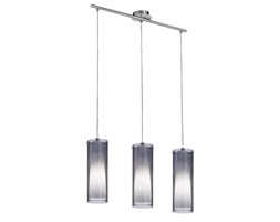 PINTO-Lampa wisząca Listwa 3 źródła Stal & Szkło Dł.72,5cm