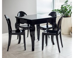 Czarny stół w połysku Torino