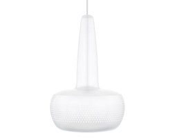 CLAVA-CLAVA - Lampa wiszaca Bialy mat Sr.21,5cm + Kabel bialy 2,1cm