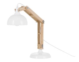 Nowoczesna lampka nocna w kolorze białym - lampa stojąca - SALADO