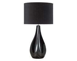 Nowoczesna lampka nocna - lampa stojąca w kolorze czarnym - SANTEE