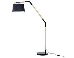 Lampa stojąca czarna - podłogowa - oświetlenie - NOGAT