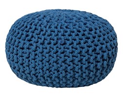 Pufa ciemnoniebieska - hoker - podnóżek - otomana - 40x25 cm - CONRAD