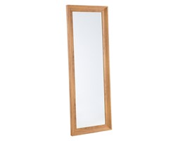 Lustro brązowe - w ramie - do łazienki - do salonu - 51x141cm - SIGNES